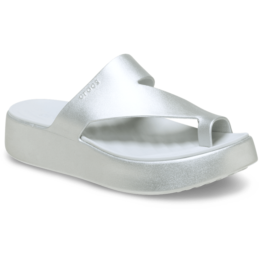 Women Crocs - Getaway Metallic Platform Toe Loop