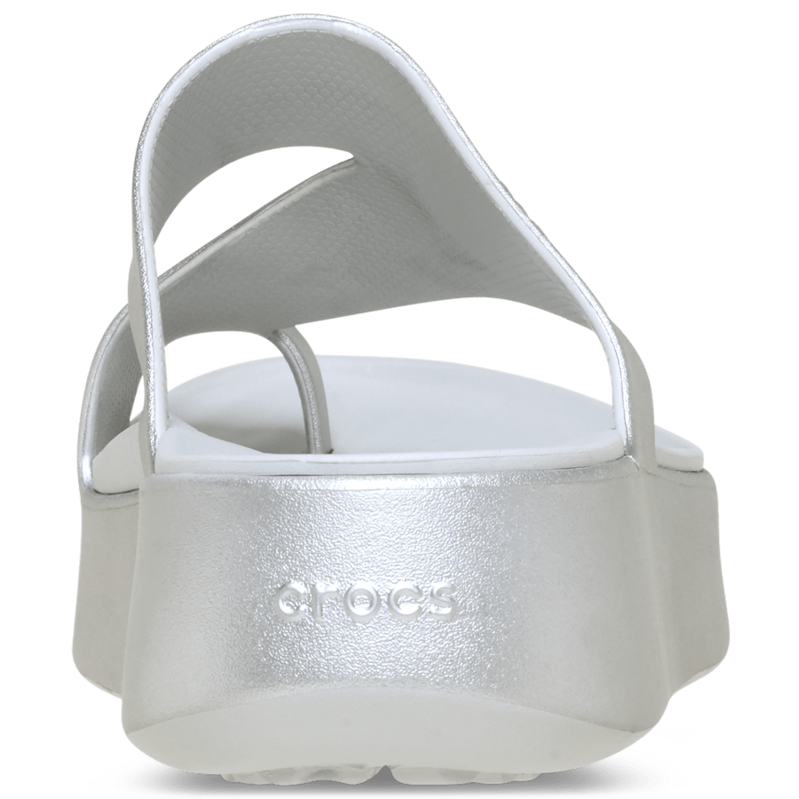 Women Crocs - Getaway Metallic Platform Toe Loop