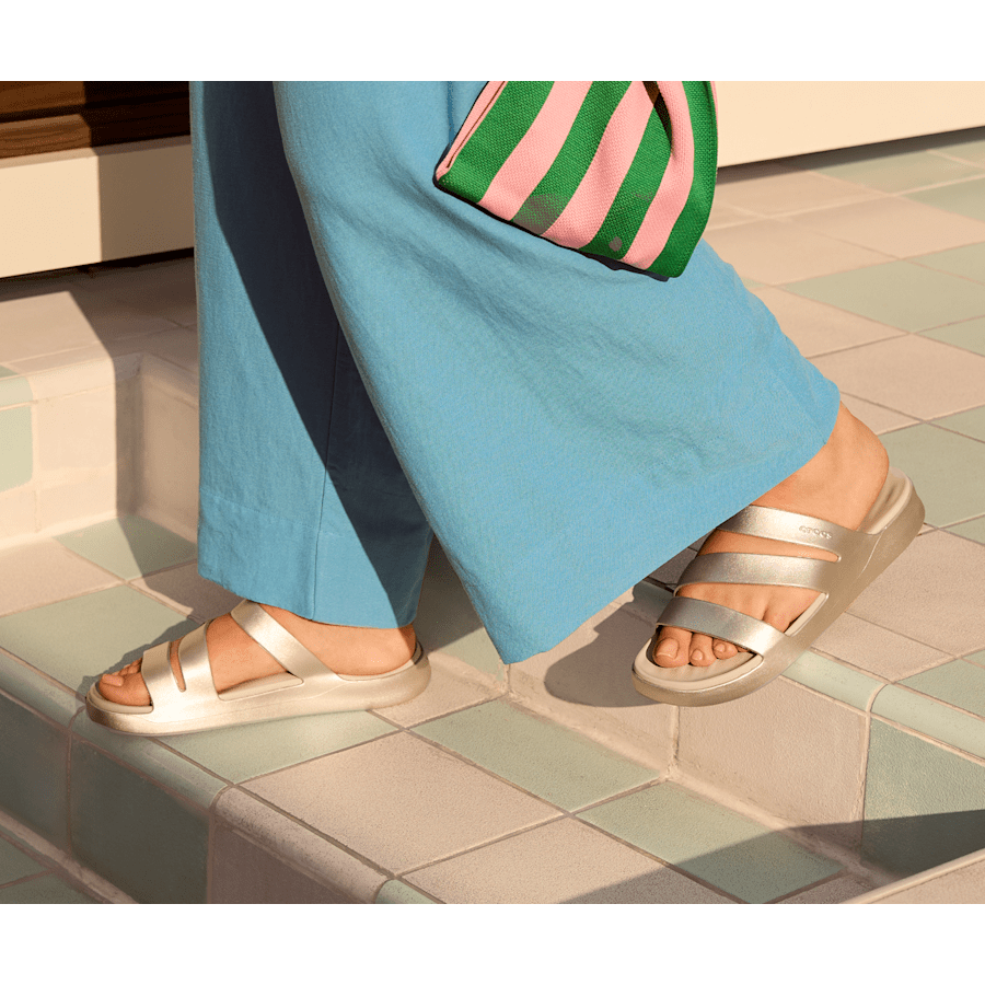 Women Crocs - Getaway Metallic Strappy