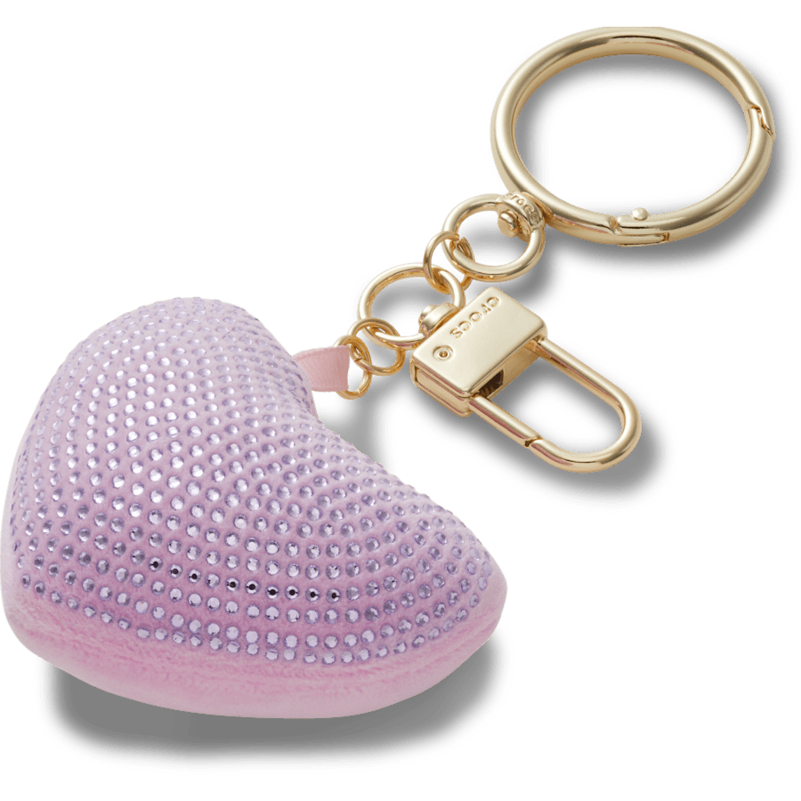 Women / Kids Crocs - Plush Gem Heart Bag Charm