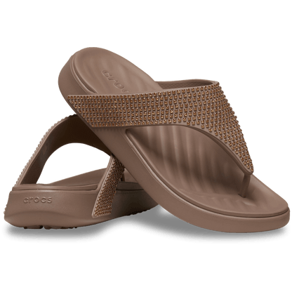 Women Crocs - Getaway Gems Triangle Flip