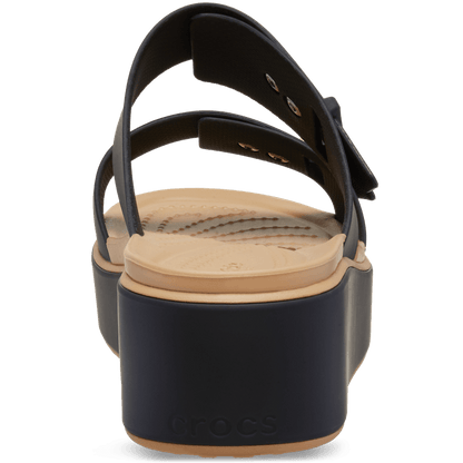 Women Crocs - Brooklyn Buckle Matte Wrap Low Wedge