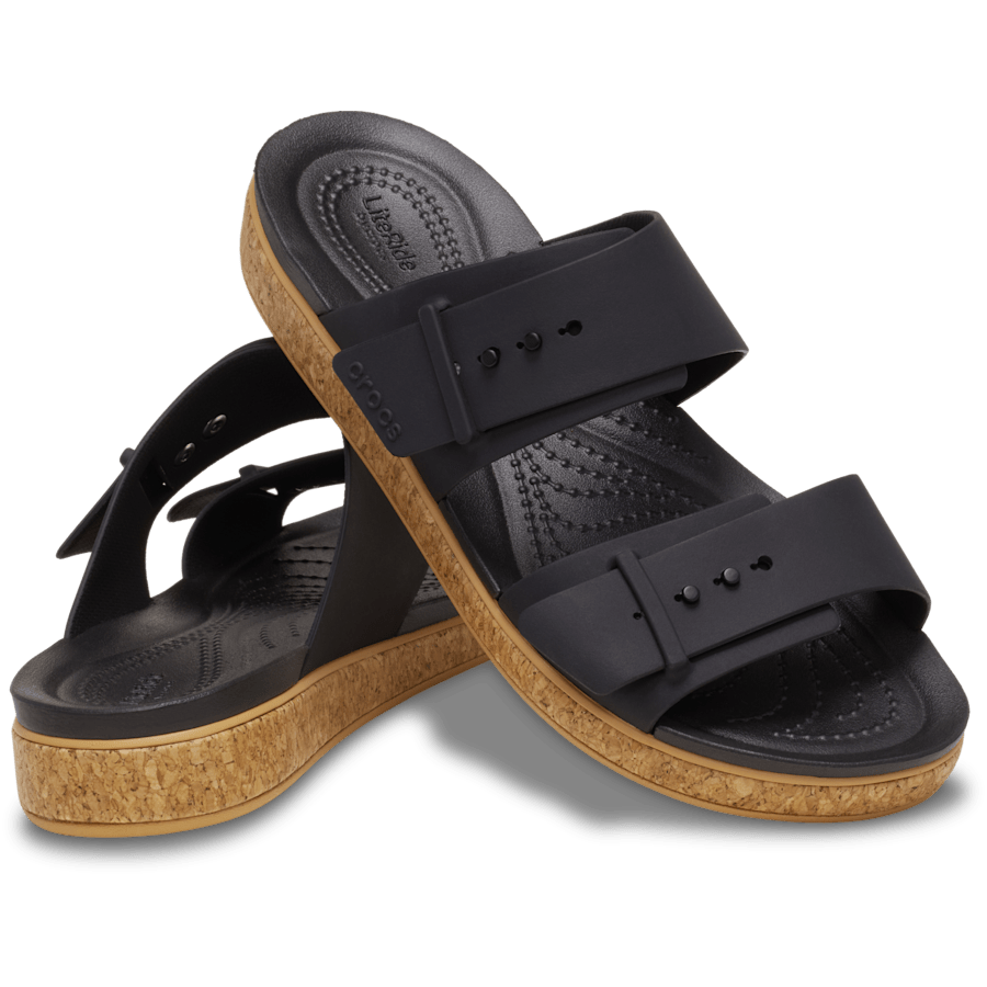 Women Crocs - Brooklyn Cork Buckle Low Low