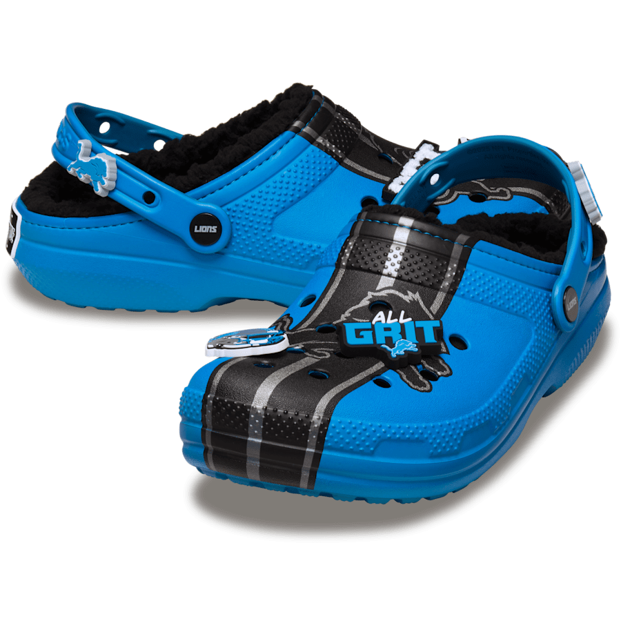 Women / Men Crocs - NFL Detroit Lions Classic Lined Clog