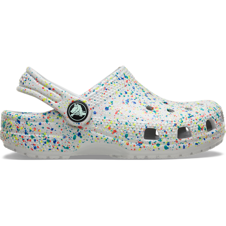 Kids Crocs - Kids' Classic Glow Paint Splatter Clog