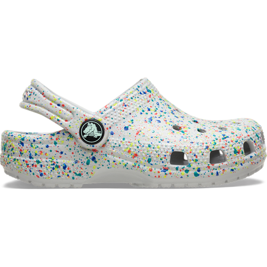 Kids Crocs - Kids' Classic Glow Paint Splatter Clog
