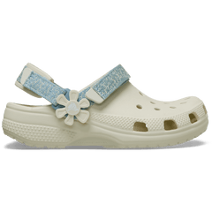 Crocs Kids’ Classic Denim Flower Adjustable Backstrap Clog Kids