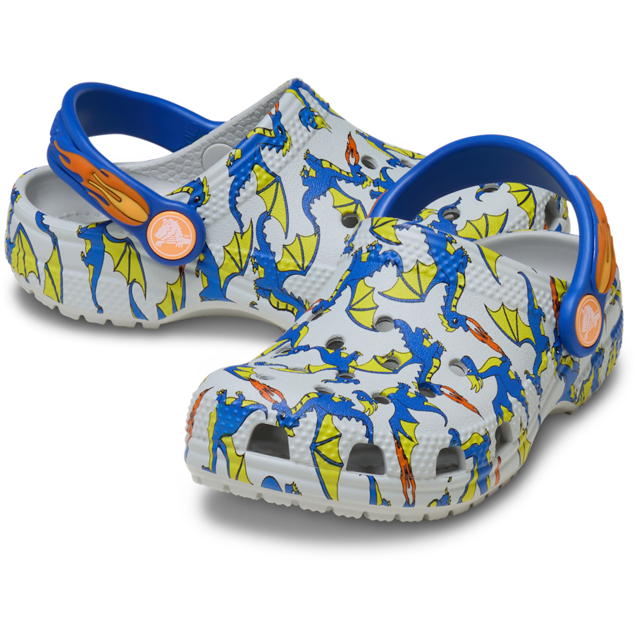 Kids Crocs - Toddler Classic Dragon Graphic Clog