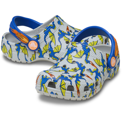 Kids Crocs - Toddler Classic Dragon Graphic Clog