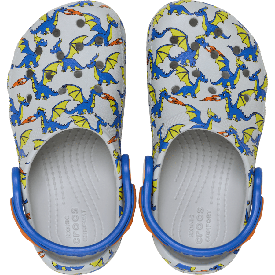 Kids Crocs - Toddler Classic Dragon Graphic Clog