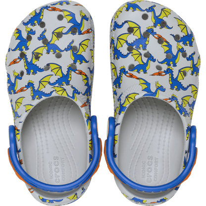 Kids Crocs - Toddler Classic Dragon Graphic Clog