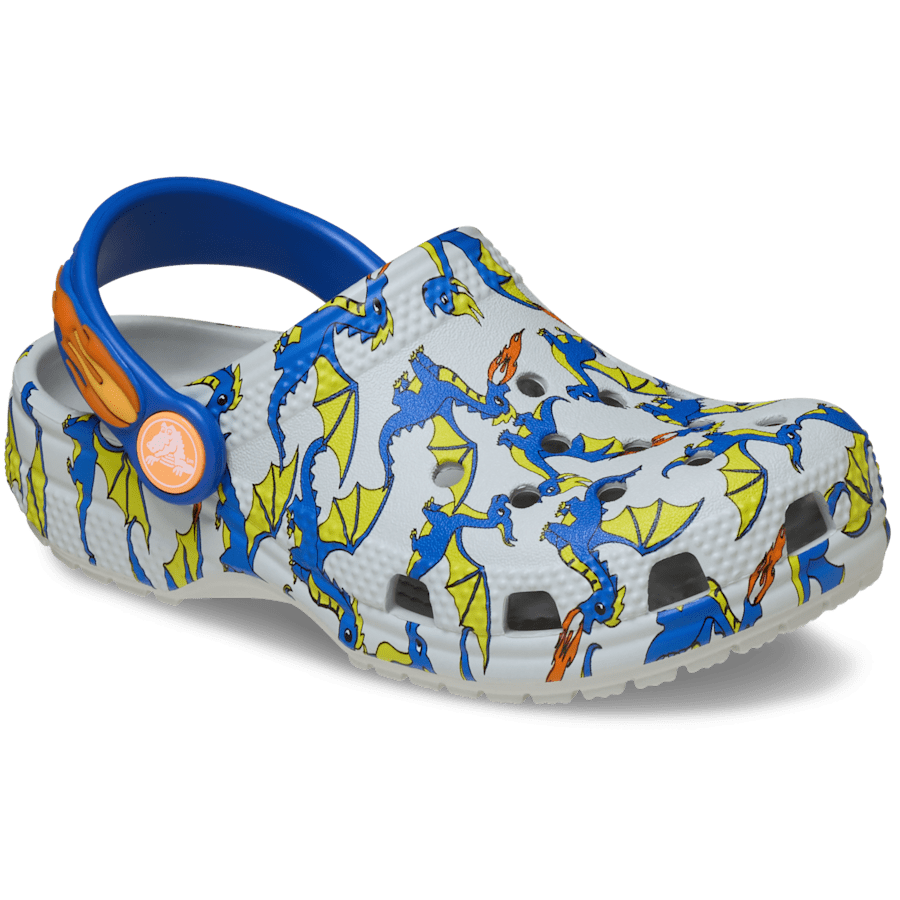 Kids Crocs - Toddler Classic Dragon Graphic Clog