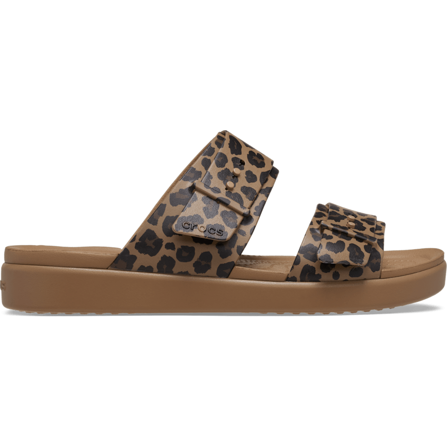 Women Crocs - Brooklyn Animal Buckle Low Low