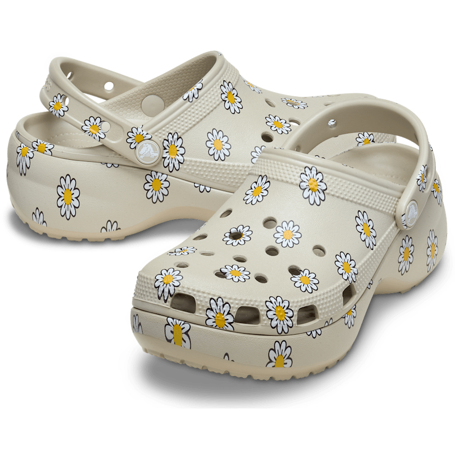 Women Crocs - Classic Platform Floral Clog