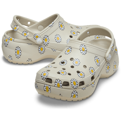 Women Crocs - Classic Platform Floral Clog