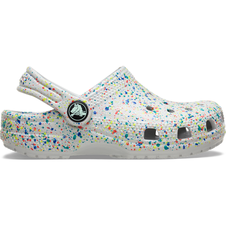 Kids Crocs - Toddler Classic Glow Paint Splatter Clog
