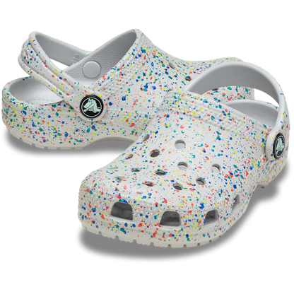 Kids Crocs - Toddler Classic Glow Paint Splatter Clog