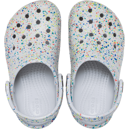 Kids Crocs - Toddler Classic Glow Paint Splatter Clog
