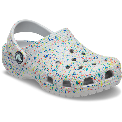 Kids Crocs - Toddler Classic Glow Paint Splatter Clog
