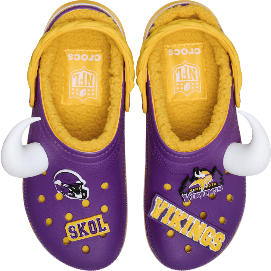 Women / Men Crocs - NFL Minnesota Vikings Classic Lined Clog