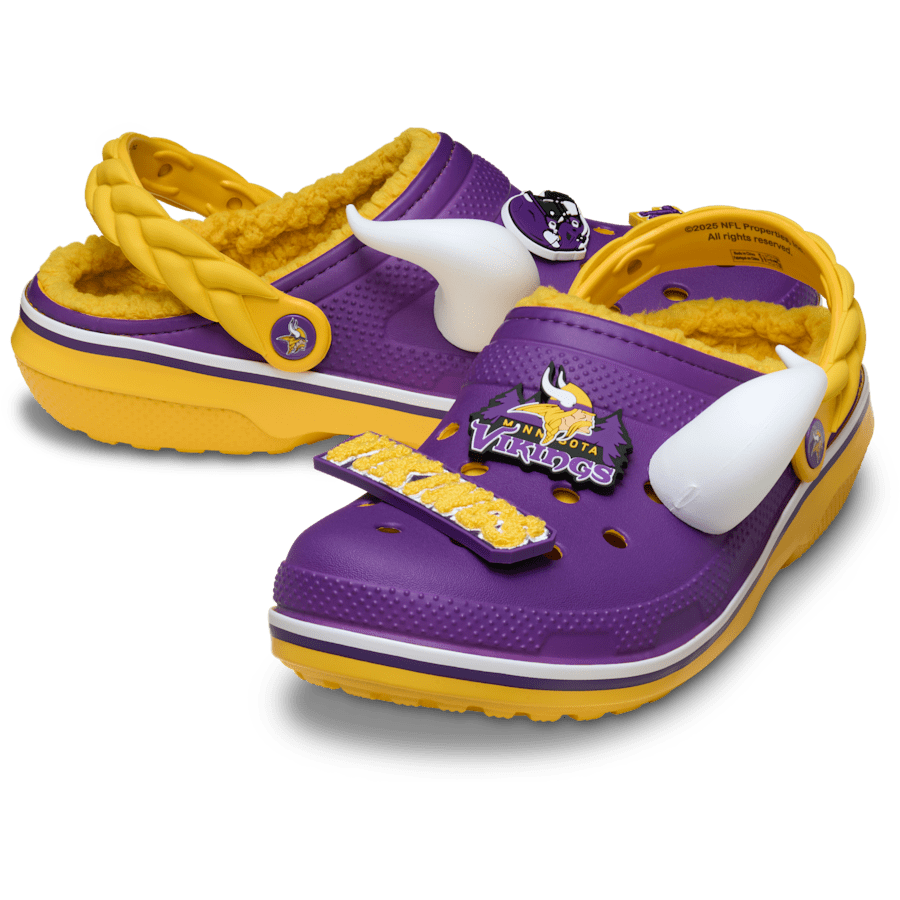 Women / Men Crocs - NFL Minnesota Vikings Classic Lined Clog