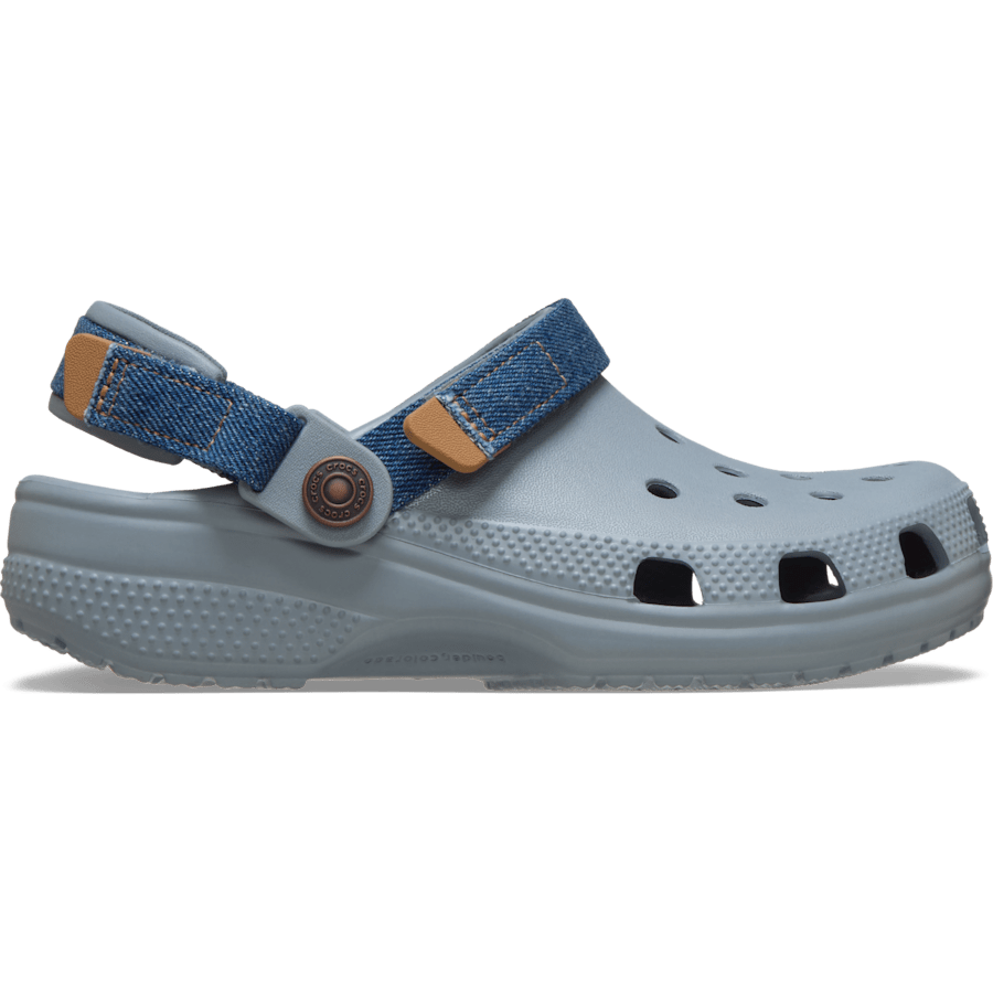 Kids Crocs - Kids' Classic Denim Adjustable Backstrap Clog
