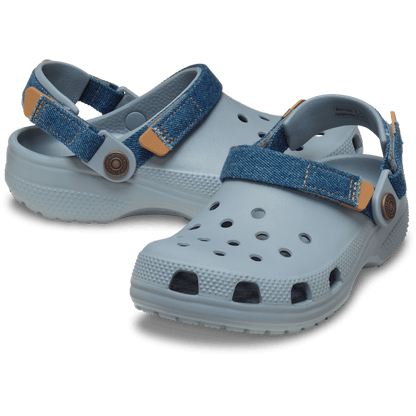 Kids Crocs - Kids' Classic Denim Adjustable Backstrap Clog