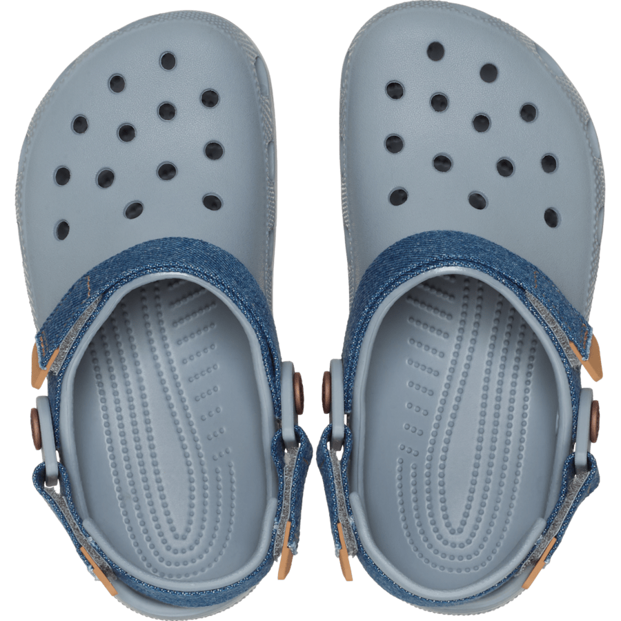 Kids Crocs - Kids' Classic Denim Adjustable Backstrap Clog