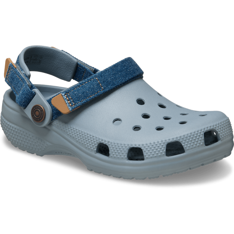 Kids Crocs - Kids' Classic Denim Adjustable Backstrap Clog