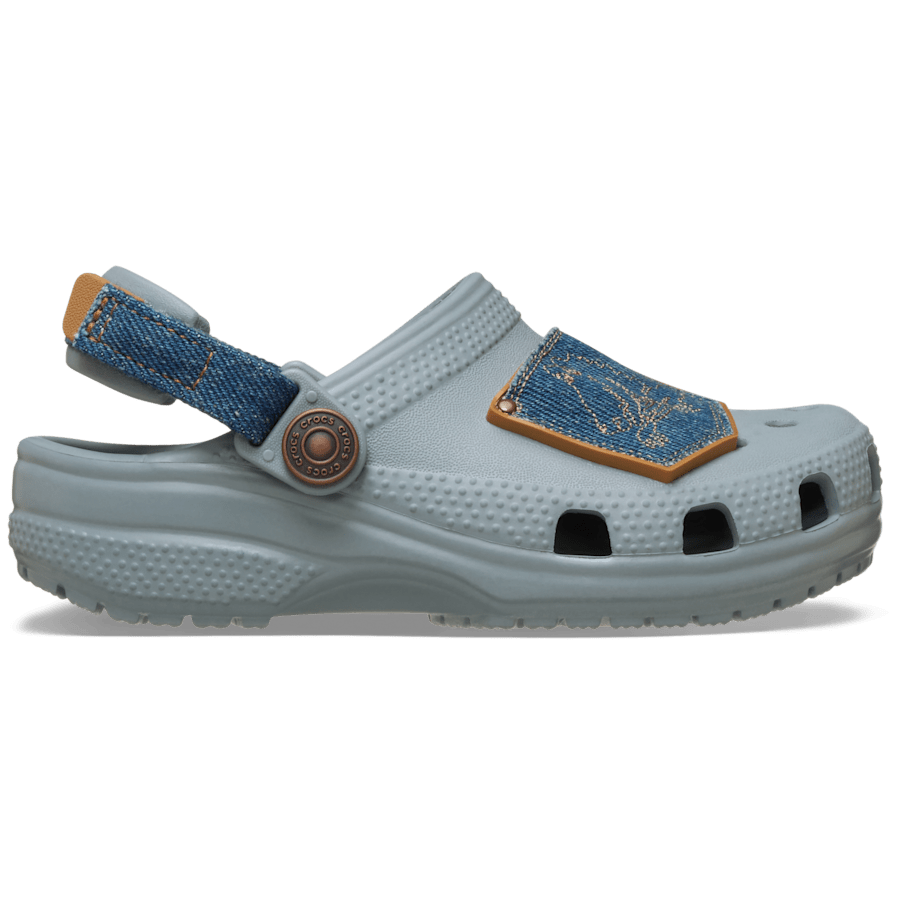 Kids Crocs - Toddler Classic Denim Adjustable Backstrap Clog