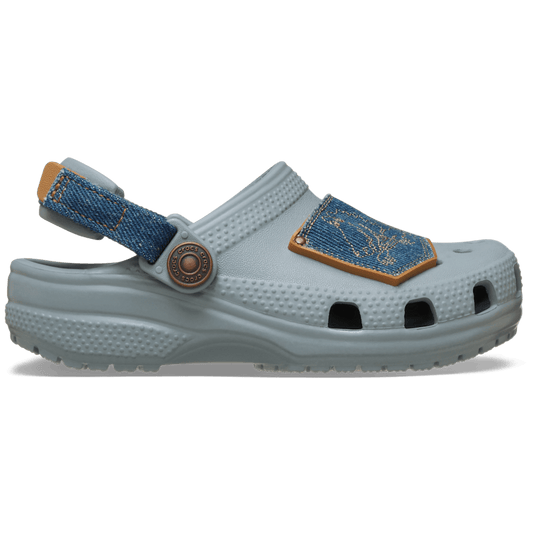 Kids Crocs - Toddler Classic Denim Adjustable Backstrap Clog
