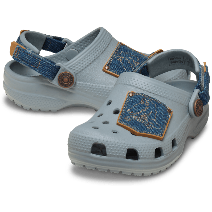 Kids Crocs - Toddler Classic Denim Adjustable Backstrap Clog