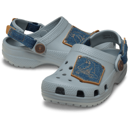 Kids Crocs - Toddler Classic Denim Adjustable Backstrap Clog