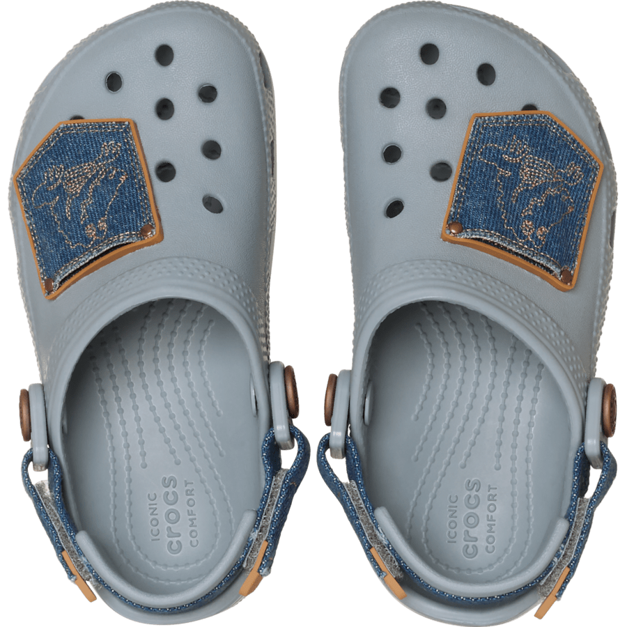 Kids Crocs - Toddler Classic Denim Adjustable Backstrap Clog