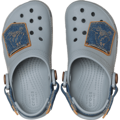 Kids Crocs - Toddler Classic Denim Adjustable Backstrap Clog