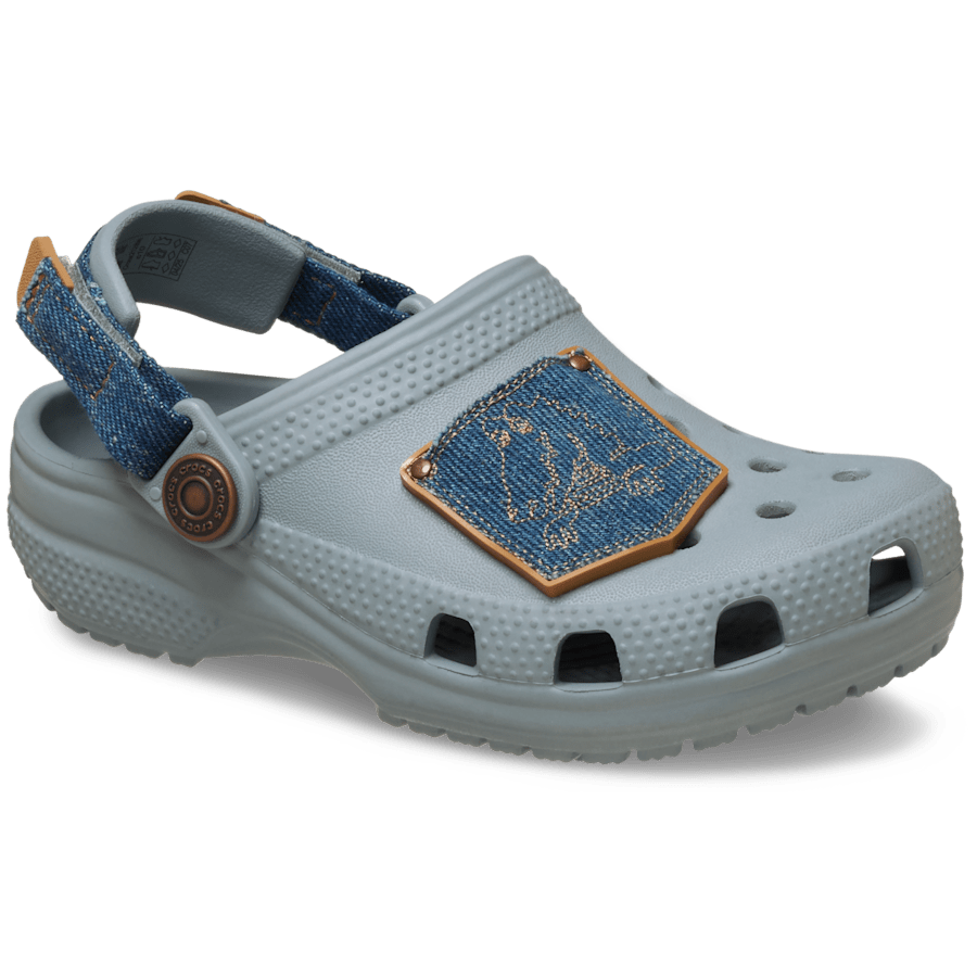 Kids Crocs - Toddler Classic Denim Adjustable Backstrap Clog