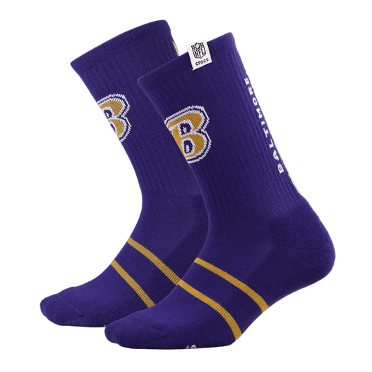 Men Crocs - NFL Baltimore Ravens Crocs Socks