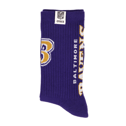 Men Crocs - NFL Baltimore Ravens Crocs Socks