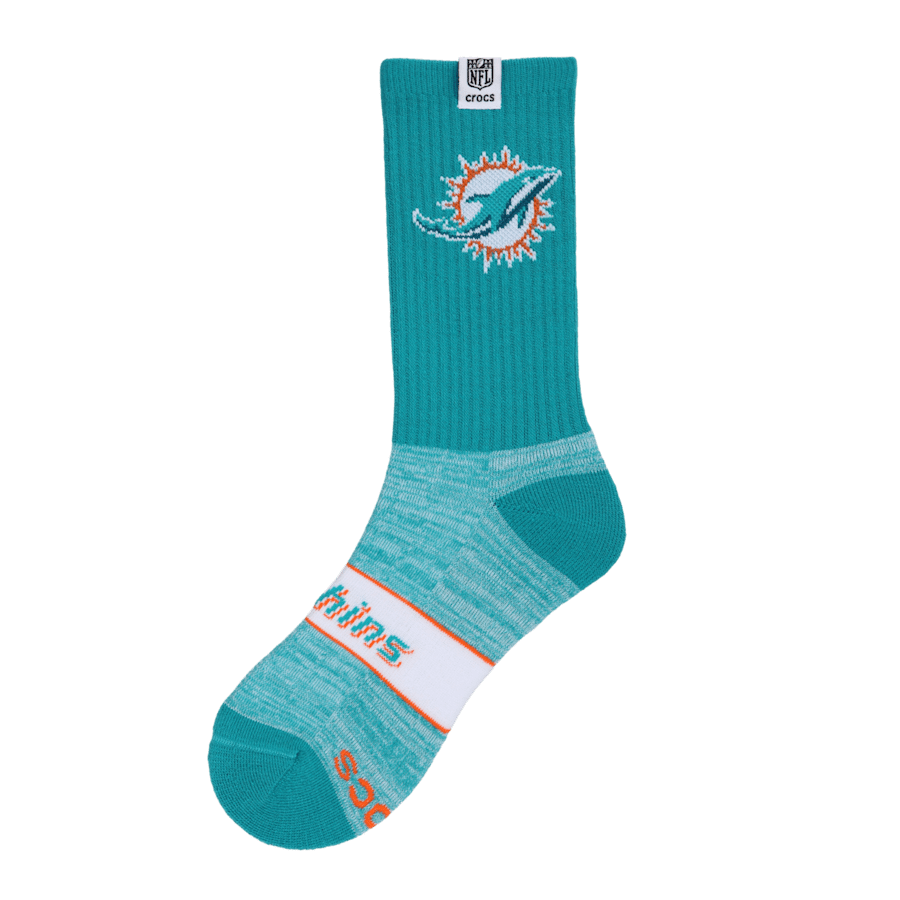 Men Crocs - NFL Miami Dolphins Crocs Socks