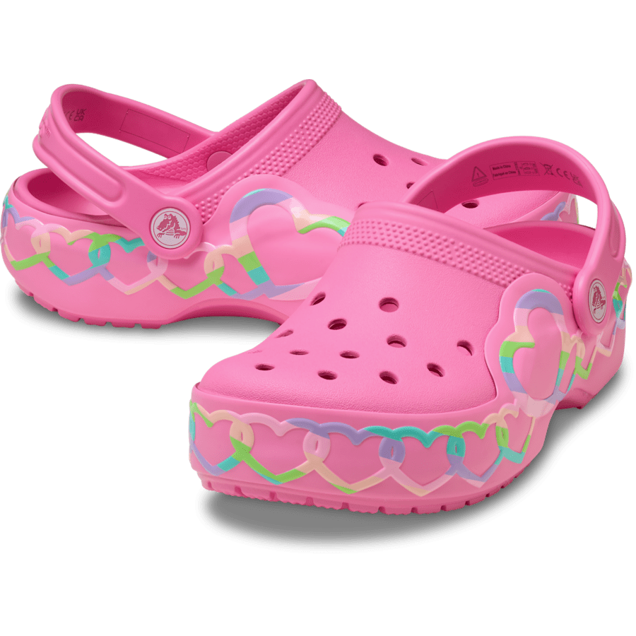 Kids Crocs - Kids' Classic Heart Lights Clog