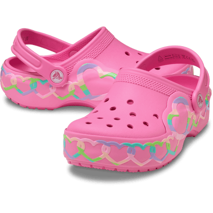 Kids Crocs - Kids' Classic Heart Lights Clog