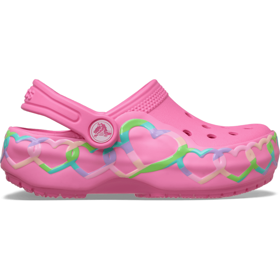 Kids Crocs - Toddler Classic Heart Lights Clog