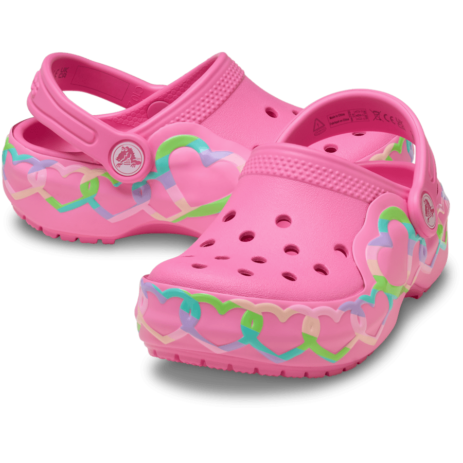 Kids Crocs - Toddler Classic Heart Lights Clog