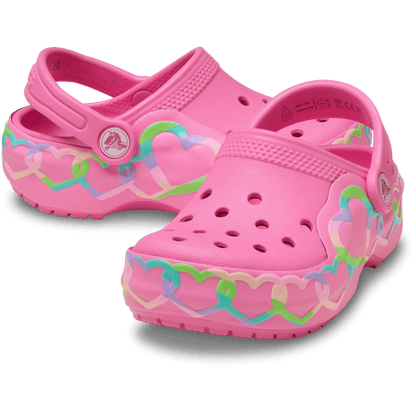Kids Crocs - Toddler Classic Heart Lights Clog