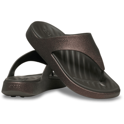 Women Crocs - Getaway Glimmer Triangle Flip