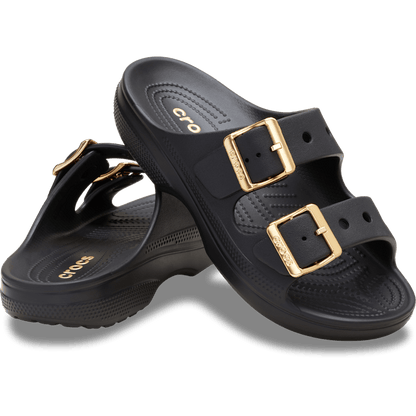 Women Crocs - Women’s Metallic Buckle Saturday Sandal