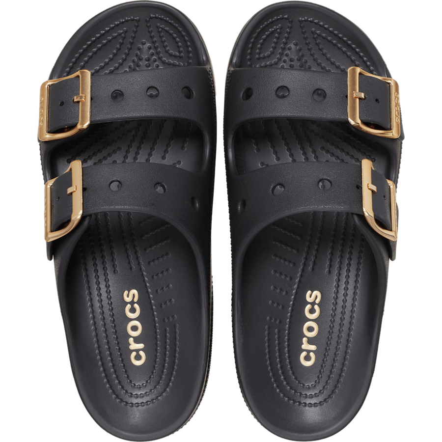 Women Crocs - Women’s Metallic Buckle Saturday Sandal