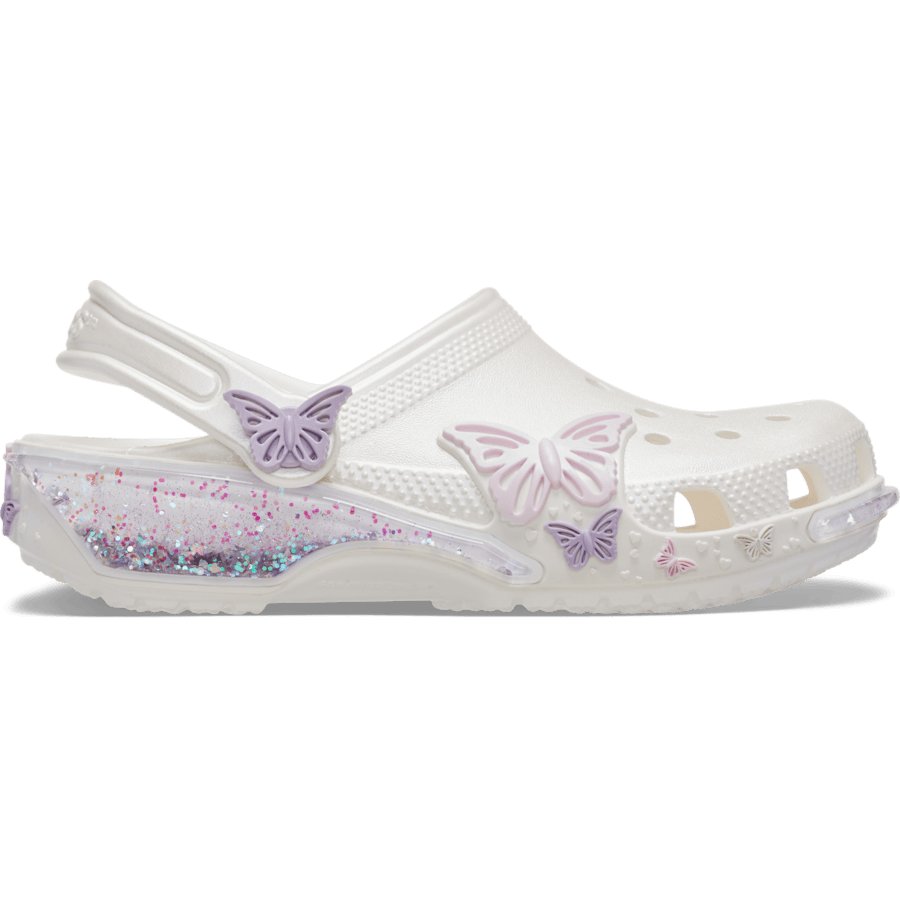 Kids Crocs - Toddler Classic Butterfly Sparkle Shaker Clog
