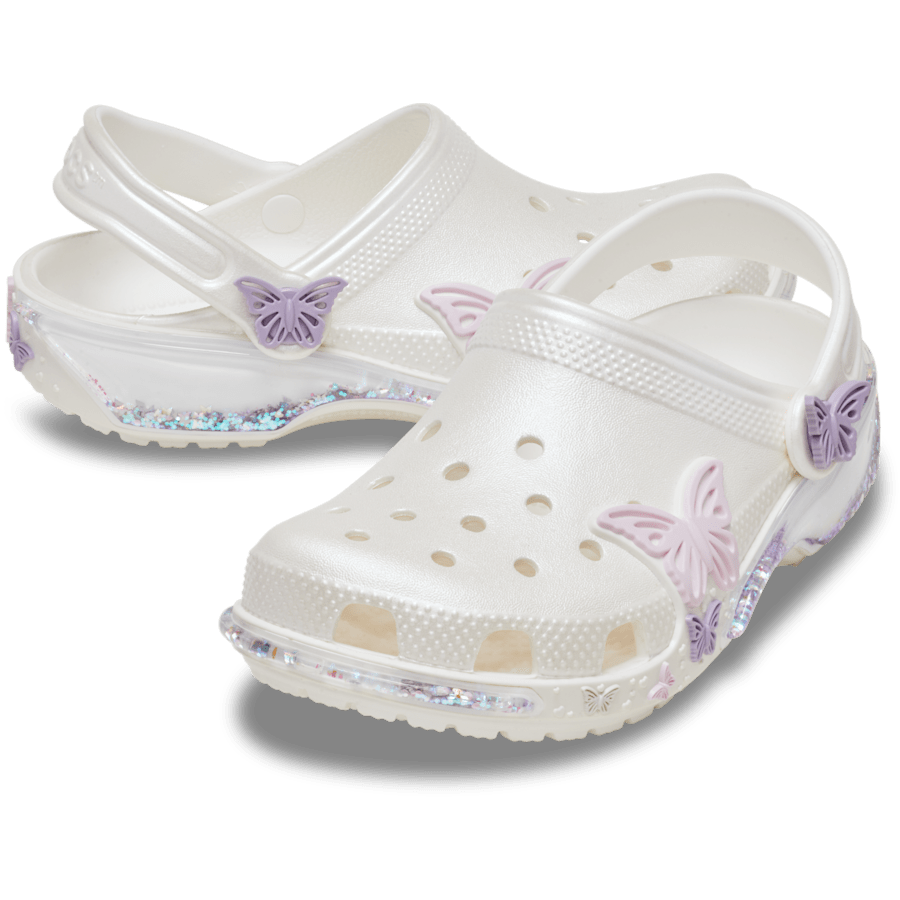 Kids Crocs - Toddler Classic Butterfly Sparkle Shaker Clog