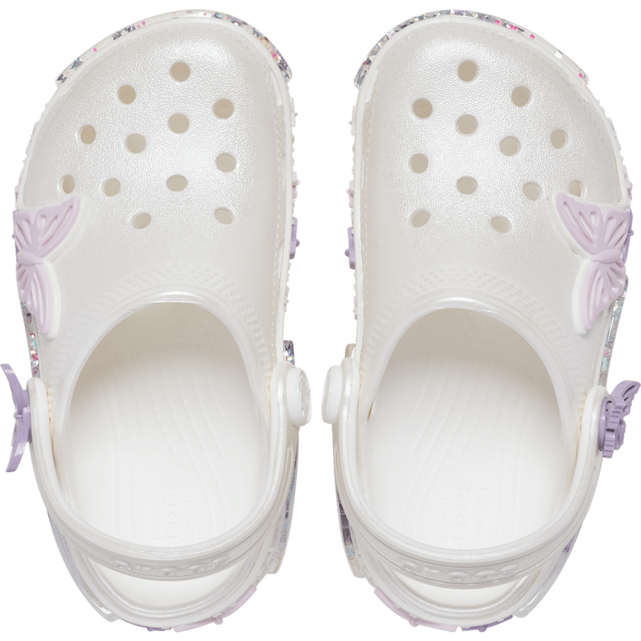 Kids Crocs - Toddler Classic Butterfly Sparkle Shaker Clog
